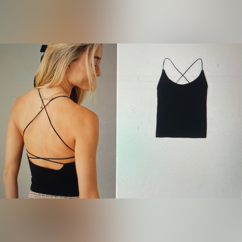 AE strappy go lucky cropped tank